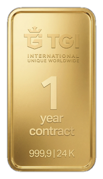 TGI Goldbarren 1 Jahr